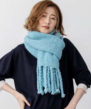  【見上愛さん着用/STORY掲載】ブラッシュドエアーウール ニット マフラー