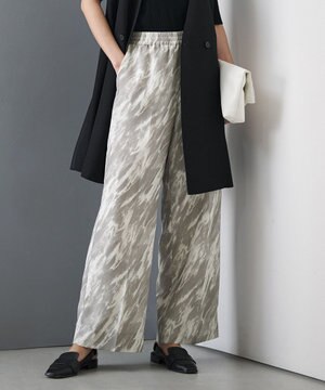  【WEB限定カラーあり】FluidBackSatin ワイドパンツ