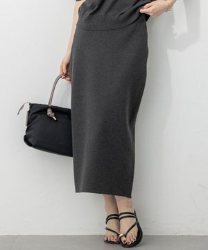  【洗える/吊り干しOK】ヴィスコースストレッチ タイトスカート