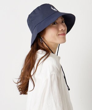  【WEB限定/遮光/撥水】POLO RALPH LAUREN 晴雨兼用 バケットハット ／つば遮光生地 レインハット あご紐