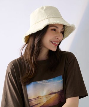  【UVケア/抗菌防臭】キャンバスバケットハット