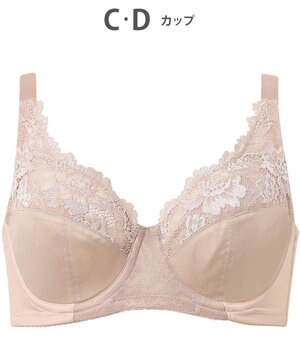  ブラジャー バストをしっかり包みこむ 背中の段差を軽減 綿混(カップ肌側) フルカップブラ KB2115 ウイング／ワコール