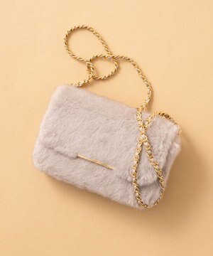  フェイクファー ショルダーバッグ