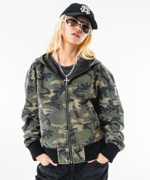  【ユニセックス着用ITEM】リップストップフードブルゾン