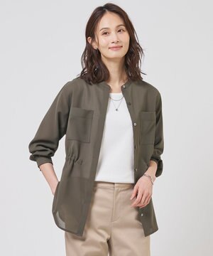  RELAXION Sheer ボイル ブラウス