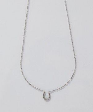  【金属アレルギー対応】リッチラインフォースシューネックレス　シルバー/サージカルステンレス