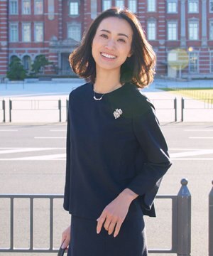  ライトツイードストレッチ ブラウス