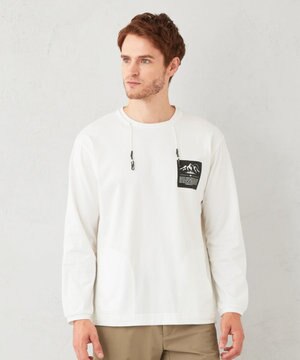  【UNISEX】マスクホルダー付 オーガニックTシャツ