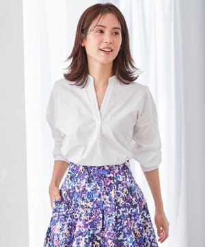  【洗える】ハイストレッチブロードスキッパー シャツ