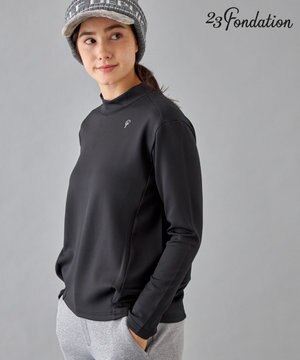 【23Fondation/WOMEN】長袖 モックネックシャツ