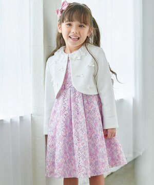  フラワープリントレースワンピース