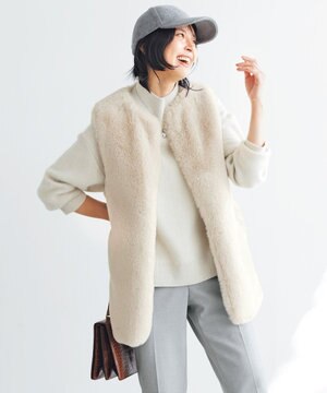  【WEB＆一部店舗限定】へアリースウェット ハイネックニット