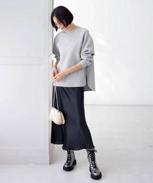 【新色・新サイズ登場！】サテン ナロースカート