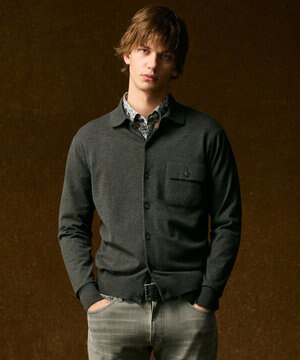  【キングサイズ・チクチクしない/イージーケア/3シーズン対応/サスティナブル】SNOWY  シャツカーディガン