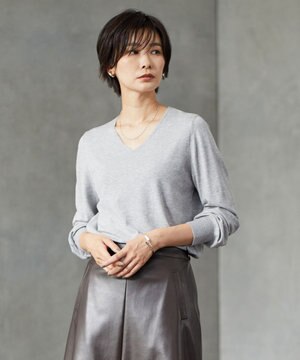  【洗える】PRINCE Vネック ニット