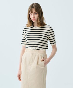 【uncrave WHITE】フライスカットTシャツ