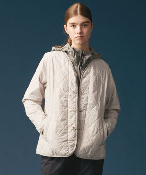  【サステナブル/中綿/軽量/北陸ファブリック】ライトナイロンワッシャーブルゾン