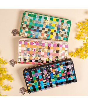  エポネコメッシュ ラウンドファスナー長財布