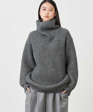  YAK WOOL | オーバーサイズタートルネックセーター