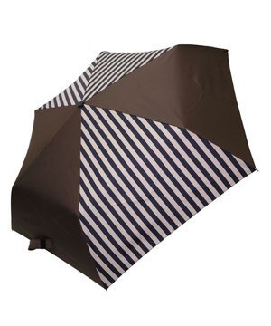  【簡単/便利】UNISEX 自動開閉式 折傘58cm BRN-STP T1239