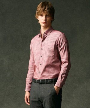  【キングサイズ・オーガニックコットン使用・自然なストレッチ性】JOE COTTON ストレッチオックスペイズリー シャツ