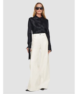  【洗える】デニムストレッチ　トラウザーズ