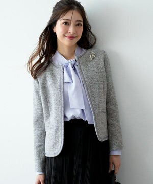  ライトストレッチ ツイード ジャケット