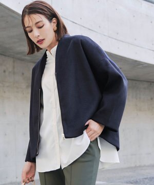  モッサ風ダブルフェイスコート