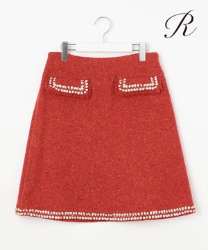  【R(アール)】カラーツイード スカート