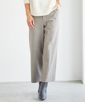  【洗える】チェルビック セミワイド パンツ