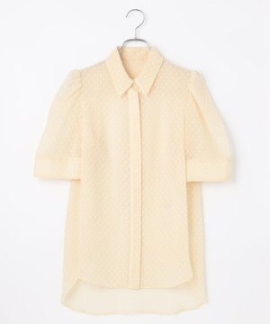  【ANSWER for シティライフ】ドットデザインシアーシャツ