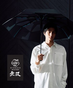  【3秒でたためる傘/耐風/自動開閉】urawaza 無双(ウラワザ ムソウ)  折りたたみ傘 無地  58cm