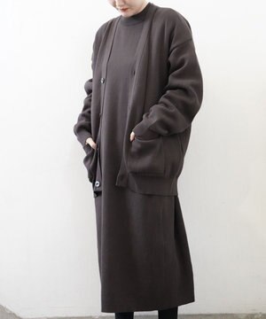  【UNISEX】COTTON PAPER DOUBLE FACE カーディガン