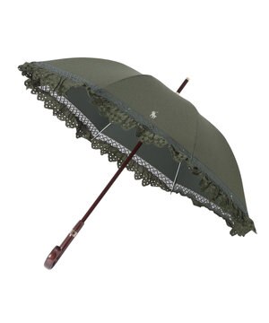 【遮光/晴雨兼用日傘】POLO RALPH LAUREN(ポロ ラルフローレン) エンブフリル 長傘 遮熱 UV