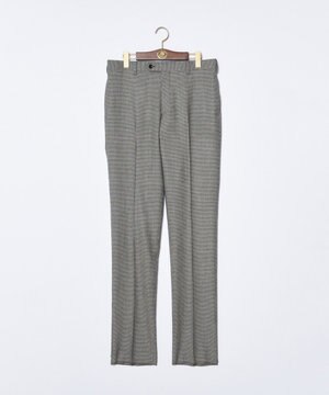  【TREATMENT WOOL】ストレッチハウンドトゥース スラックス