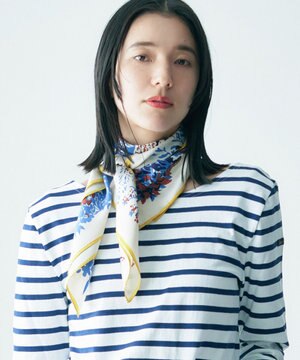 【the PORT by marca】GARDEN 大判 シルクツイル スカーフ