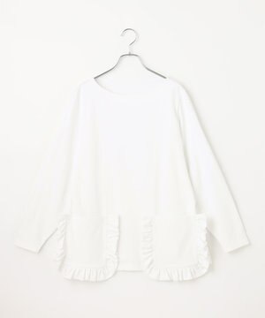 【ANSWER for 神戸エレガンス】フリルポケットロングTシャツ