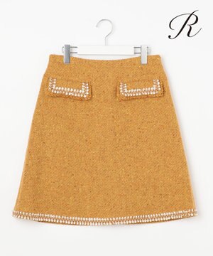  【R(アール)】カラーツイード スカート