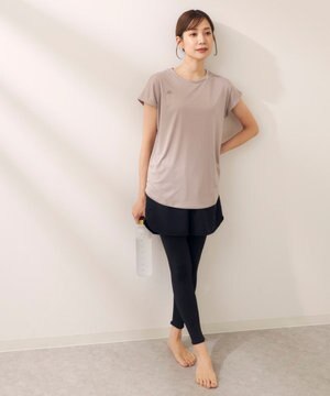  【Kappa】フィットネスウェア 3点セット Ｔシャツ＋ショートパンツ＋レギンス