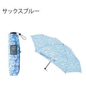  urawaza slim(ウラワザ スリム) 3秒でたためる傘 折りたたみ傘 フローティングフラワー 大きめ55cm UV