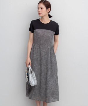  メランジレノクロス ドッキングワンピース