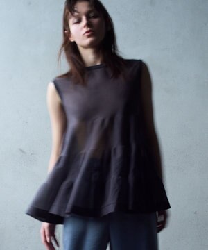  【カトリエムブーケ】Pure et feminine シアーティアードプルオーバー