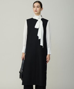  ウォッシャブルライトウール ワンピース