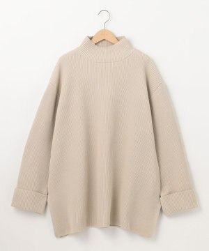 エステルニットハイネックプルオーバー