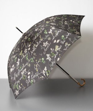  ジルスチュアート　ボタニカル箔文字プリント長傘