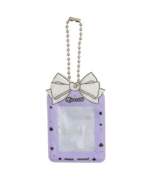  ぷっくりリボンIDフォトケースキーホルダー