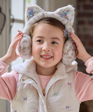  ふわふわネコミミイヤーマフ