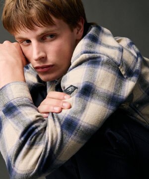  【大人の山シャツ】メランジチェックシャツ