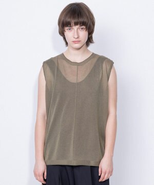 シアーニット ノースリーブ