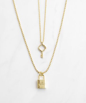 HAPPY KEY LAYERD NECKLACE ネックレス